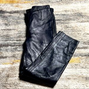 Vakko leather pants